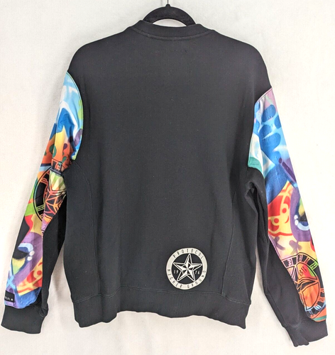 Protocol Higher Ground mens large graffiti graphic black French terry sweatshirt - Picture 9 of 15