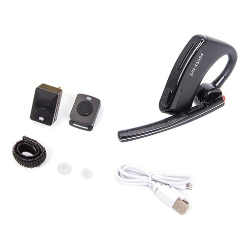 Walkie Talkie Bluetooth Earpiece Wireless Headset M Plug PTT Earphone - Photo 3/10