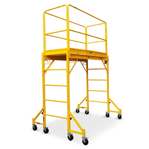 Baumr-AG 1.9m Mobile Scaffold Platform Scaffolding 450kg Steel Portable - Picture 12 of 12