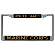 veteran marine corps usmc military license plate frame usa made