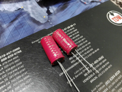 Black Gate Capacitor X 6.3V 470uF one pair (2pcs) NOS FOR  tube AN AUDIONOTE