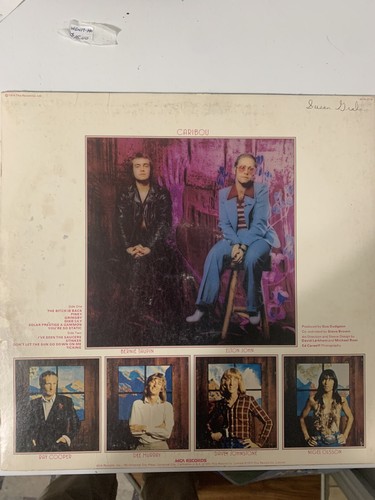 Elton John Caribou Vinyl Original 1974 MCA Records MCA 2116 Very Good Condition - Picture 2 of 3