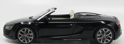 New Old Stock 2010 Audi R8 Spider, 1:18 Scale Die-Cast Model, Black , 09217PBK,