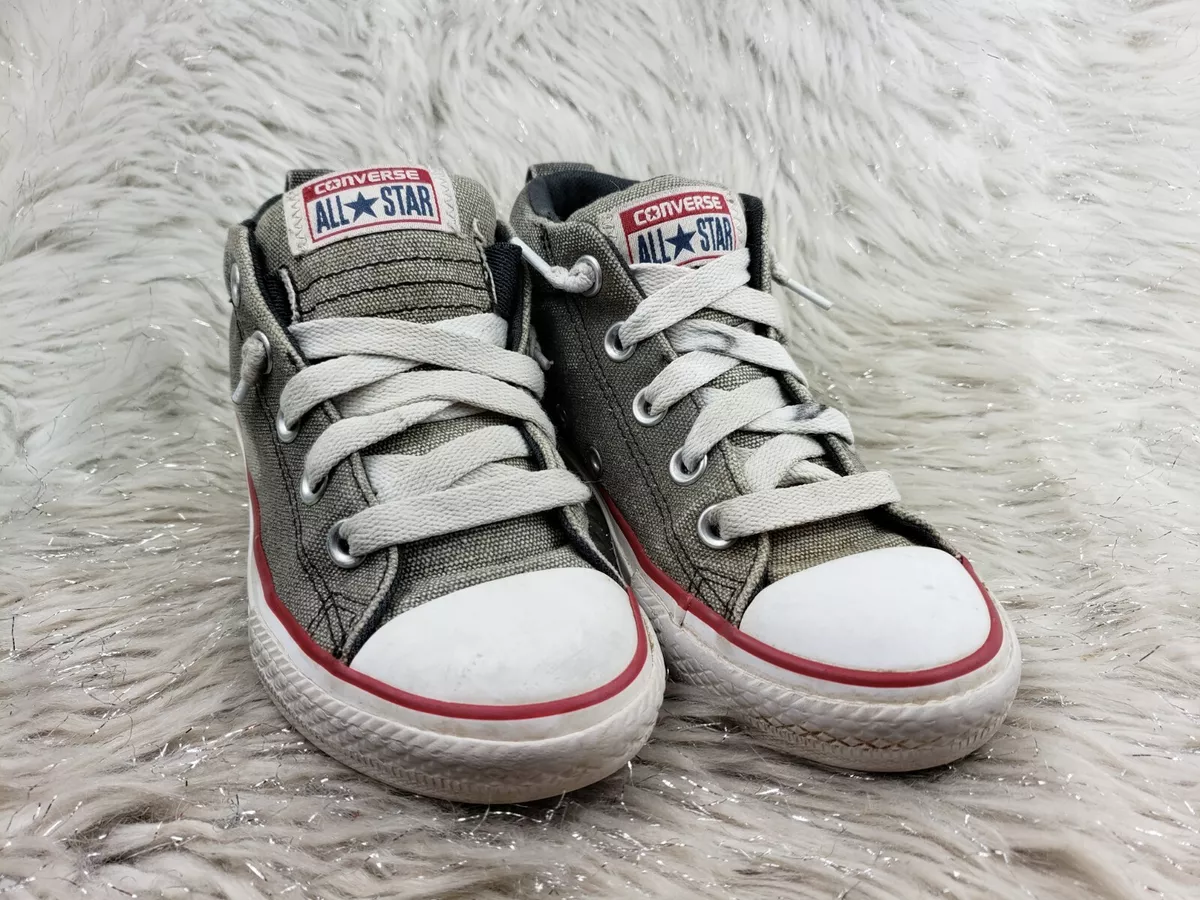 Grey converse sale junior