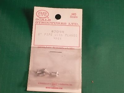 Scale Structures Ltd. HO #2044 Straight Pipe with Flange, 8'' 