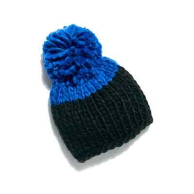Free people blue and black hat 100% Acrylic New with tag Movement Cool Down Beanie | Free People main image 4