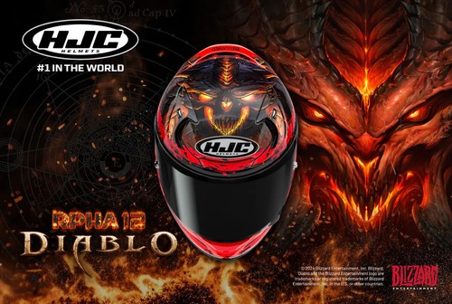 Casco de Moto S - HJC Rpha 12 diablo Blizzard MC1 - Casco Integral Incl. Pinlock - Imagen 6 de 7