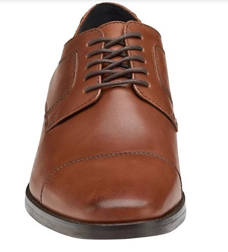 Johnston & Murphy Mens Size 9M Brown Leather Novick Cap Toe Lace Up Oxford Shoes Johnston & Murphy | Shoes | J Murphy Novick Cap Toe Derby  main image 4
