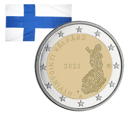 2 Euros commémorative Finlande Service sociaux et santé 2023