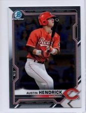 Austin Hendrick - 2021 Bowman Chrome Prospect #BCP-55 - Cincinnati Reds 