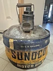 New ListingVINTAGE METAL 2 1/2 GALLON SUNOCO OIL CAN MERCURY MADE SUNCO PHIADELPHIA PA 1955