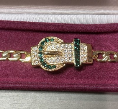Camrose & Kross Jacqueline Kennedy Gold Chain Bracelet Signed Sizable