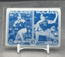 2024 Topps Update Rookie Combos Evan Justice Anthony Molina Printing Plate 1/1