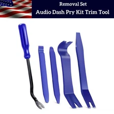 5Pcs Car Trim Removal Tool Set Hand Tools Pry Bar Panel Door Interior Clip Kit