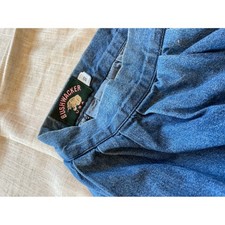 Bushwacker Blue Denim Jean Skirt Elastic Waist Size 10