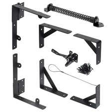 Fence Gate Kit Gate Hardware, 1 Set Anti Sag Gate Kit Gate Frame Cornor Brack...