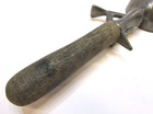 Primitive Old 1910's Spring Gear Action Antique Ice Cream Scoop w Wood Handle — photo 8