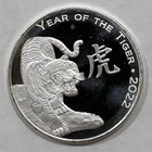 1 oz .999 Fine Silver Round - Year Of The Tiger FREE SHIPPING!