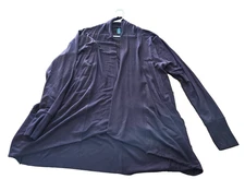 ACTIVE LIFE Women's Plum Long Sleeve Cardigan Sweater XLarge