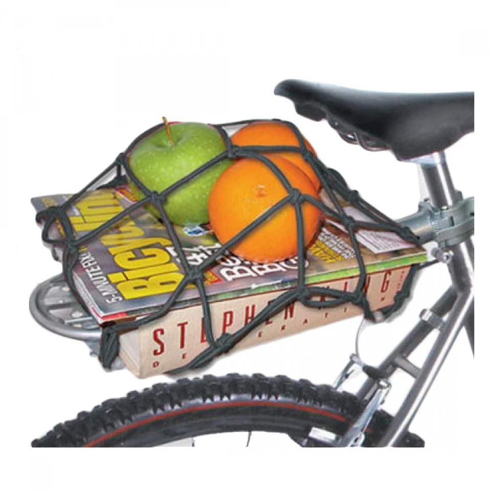 Rede de carga universal de náilon para bicicletários - Proteja itens menores com precisão - Imagem 2 de 2