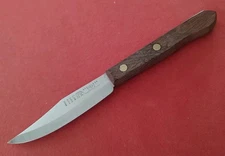 Vtg EKCO Eterna 3" Blade PARING KNIFE Stainless Wood Handle USA  6 3/4" FreeShip
