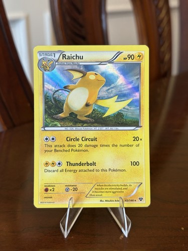 Pokémon Raichu 43/146 Holo Rare XY Base Set LP