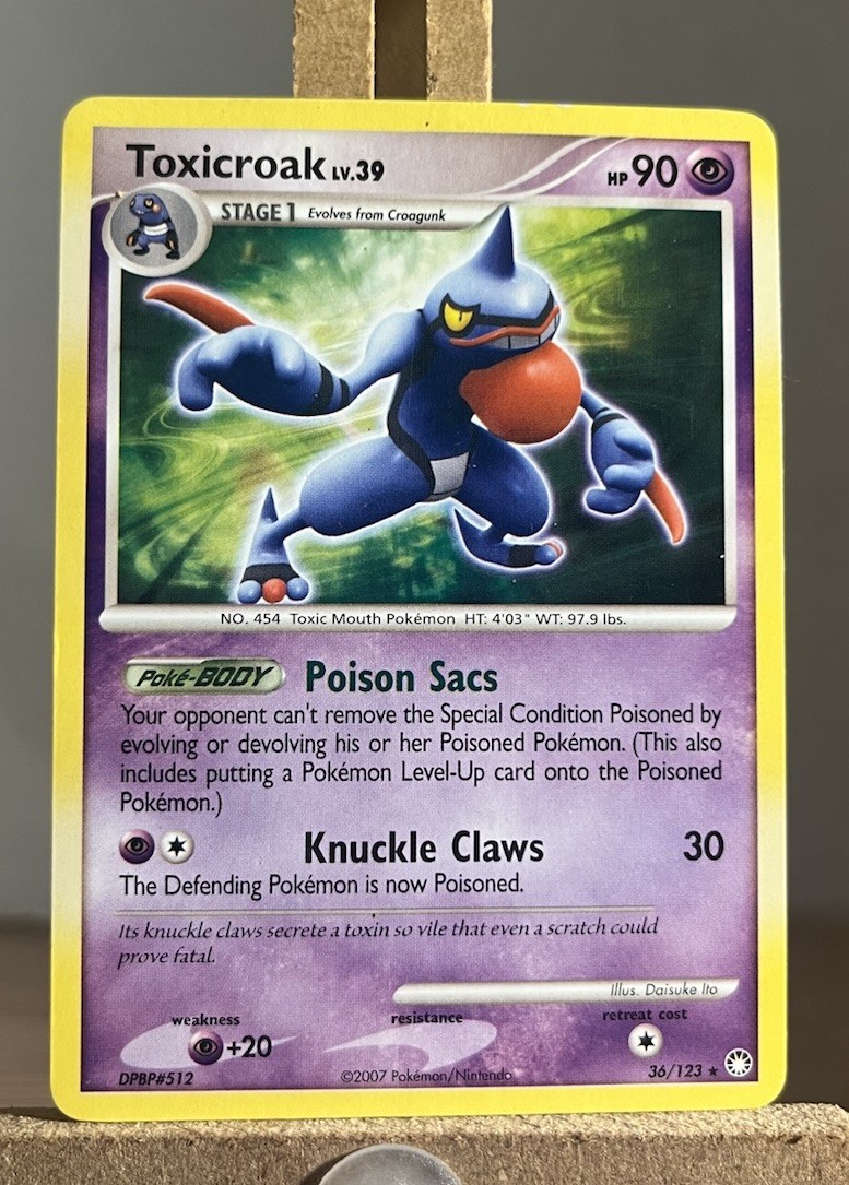 Toxicroak 36/123 - Mysterious Treasures - Pokemon Card