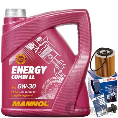 BOSCH ÖLFILTER 1457429197+MANNOL 5W30 ÖL passend für MINI ONE COOPER S R50 52 53