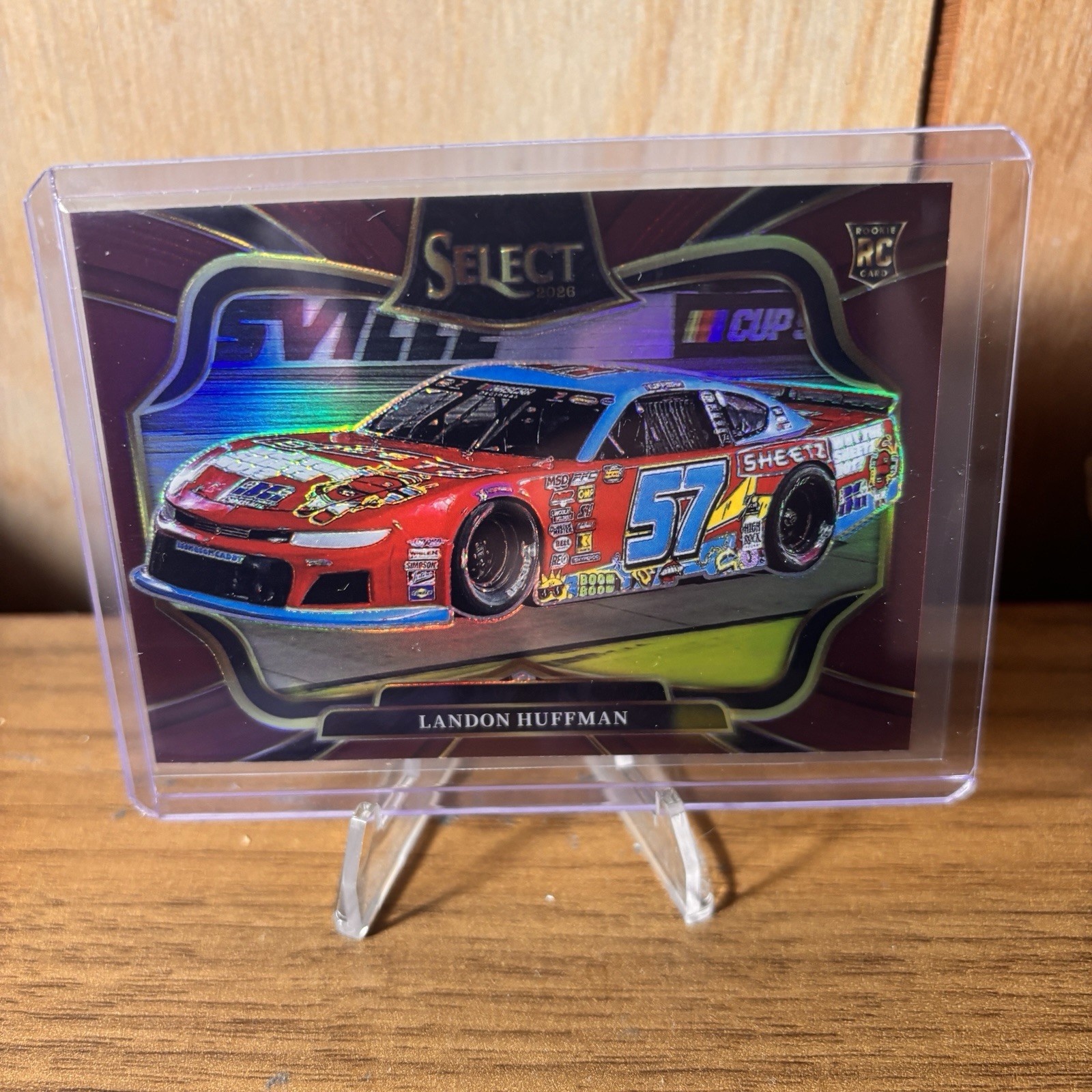 2026 Panini Select Pit road Landon Huffman Maroon # /125 NASCAR Racing