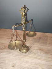 Ancienne Balance Trébuchet Laiton Sculpté  Saisir 