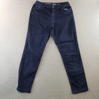 Avenue Denim Jeans Women's Sz 16A Legging Dark Wash Normcore Cute Nice Stylish
