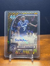 2024-25 Bowman Chrome University Scotty Middleton Black&Gold Stealth Auto /24