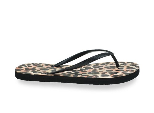 NO BOUNDARIES Women's Size 11 Flip Flop Sandals Slippers • Cheetah - Picture 3 of 7
