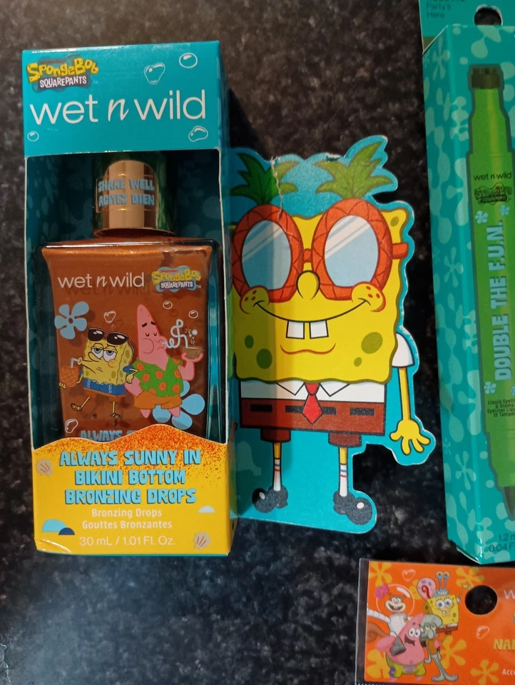 Аксессуары для макияжа Wet N Wild SpongeBob ограниченный выпуск. 🔥Лот из 6. Новый! - Изображение 2 из 4