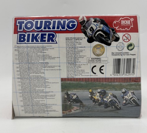 Vintage Dickie Toys Touring Biker - New Boxed Friction Motorbike Motorcycle - Picture 2 of 7