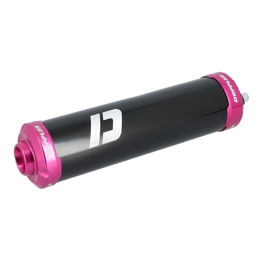 Silencieux Doppler noir rose pour &eacute;chappement de moto 50