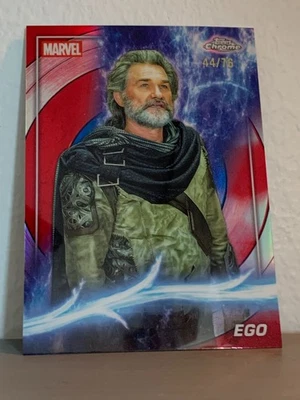 2025 Topps Chrome Marvel Studios Ego #71 Captain America Refractor /76 - Photo 1/2