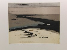 Otto Eglau orignal unsigniert Radierung Watt Düne Kampen Sylt Plakat 1978