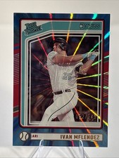 2024 Donruss Carolina Blue Laser #186 Ivan Melendez RC Rookie /249 Diamondbacks 