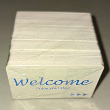 Welcome Blank White RFID Hotel Key Access Cards/Badges Bulk Pack Lot
