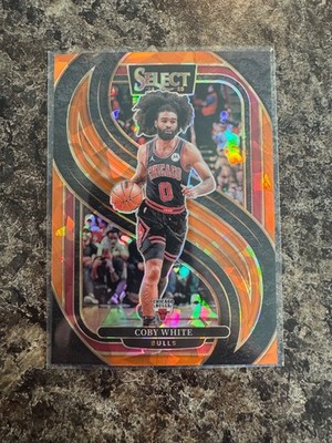2024-25 Panini Select - Premier Level Coby White #126 Orange Cracked Ice /275