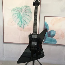 Christmas Gifts Explorer James Hetfield 6 String Black Solid Electric Guitar New
