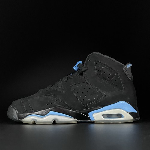 Scarpe da basket Nike Air Jordan 6 UNC nere blu università taglia 7Y donna 8,5