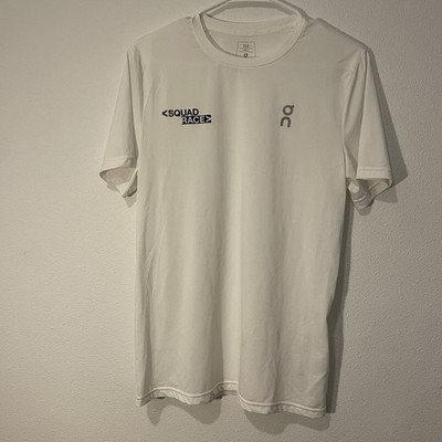 Run On Clouds Men's Core Tee White Size S in Excellent Condition