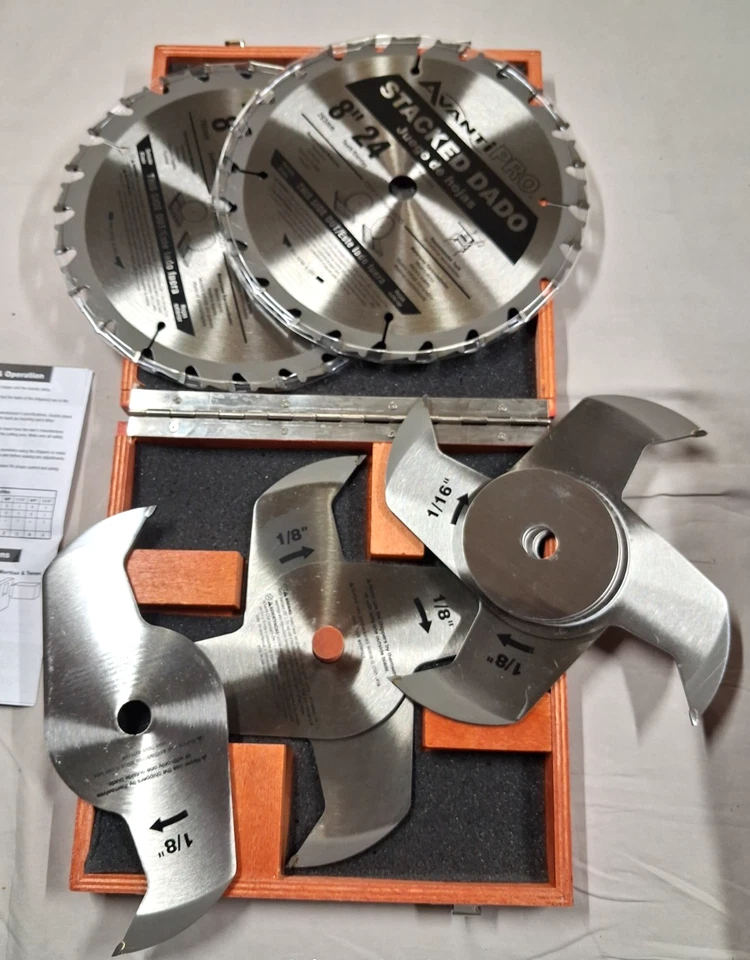 Juego de hojas de sierra Dado apiladas dientes Avanti Pro 8"x24" Foto 2 de 4