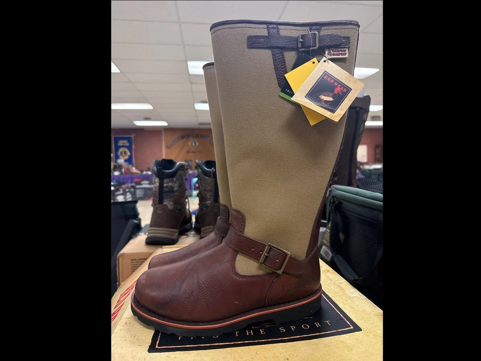 NEW W/BOX RedHead Lubbock II 2.0 Hunting 100% Water Proof Snake Boots Size 9W - Image 2 of 3