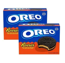 2 Sealed Boxes Oreos Reese's Peanut Butter Cookies Limited Edition IN HAND!