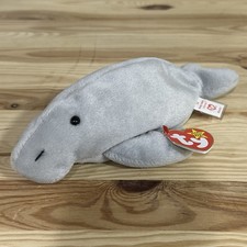 Ty 4th Generation Beanie Baby 1995 Manny Manatee MISSING WEBSITE RARE