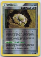 Pokemon Card Skull Fossil REVERSE HOLO Mysterious Treasures 117/123