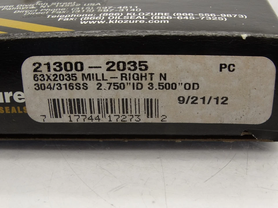 GARLOCK KLOZURE 21300-2035 SEAL - Image 3 of 3